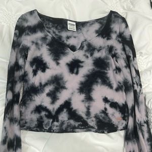 PINK cropped thermal long sleeve